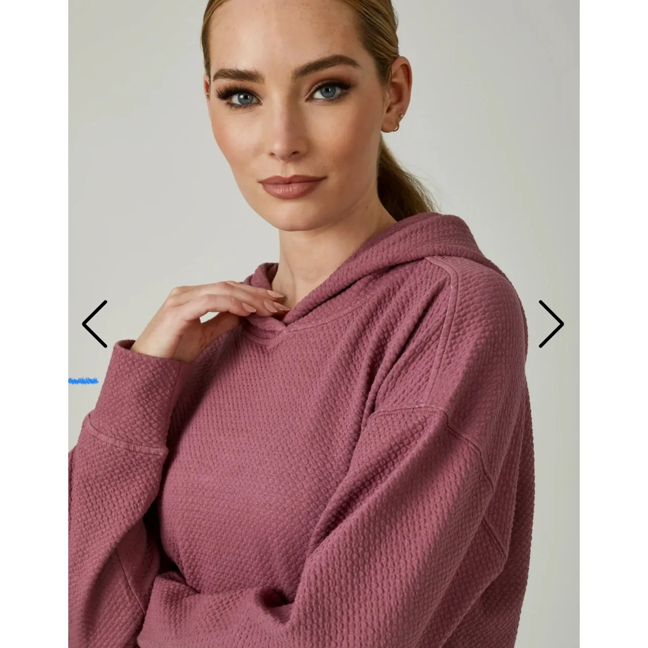 7 Diamonds Restoration Pullover Hoodie in Orchid Quilted Women's Size Small Pink - Image 4