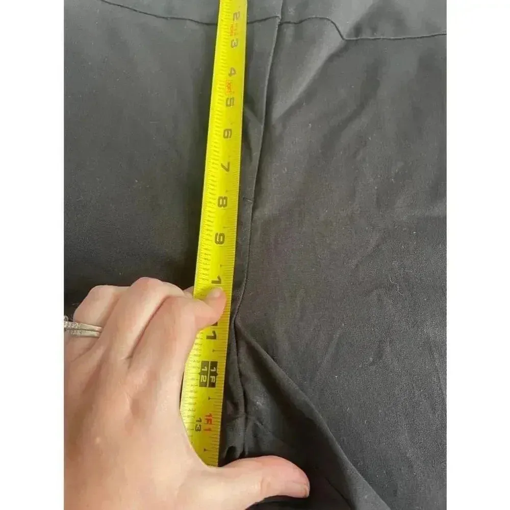 NWT LOFT Outlet Black High Rise‎ Slim Wide Leg Crop Pants Size 14 New! - Image 10