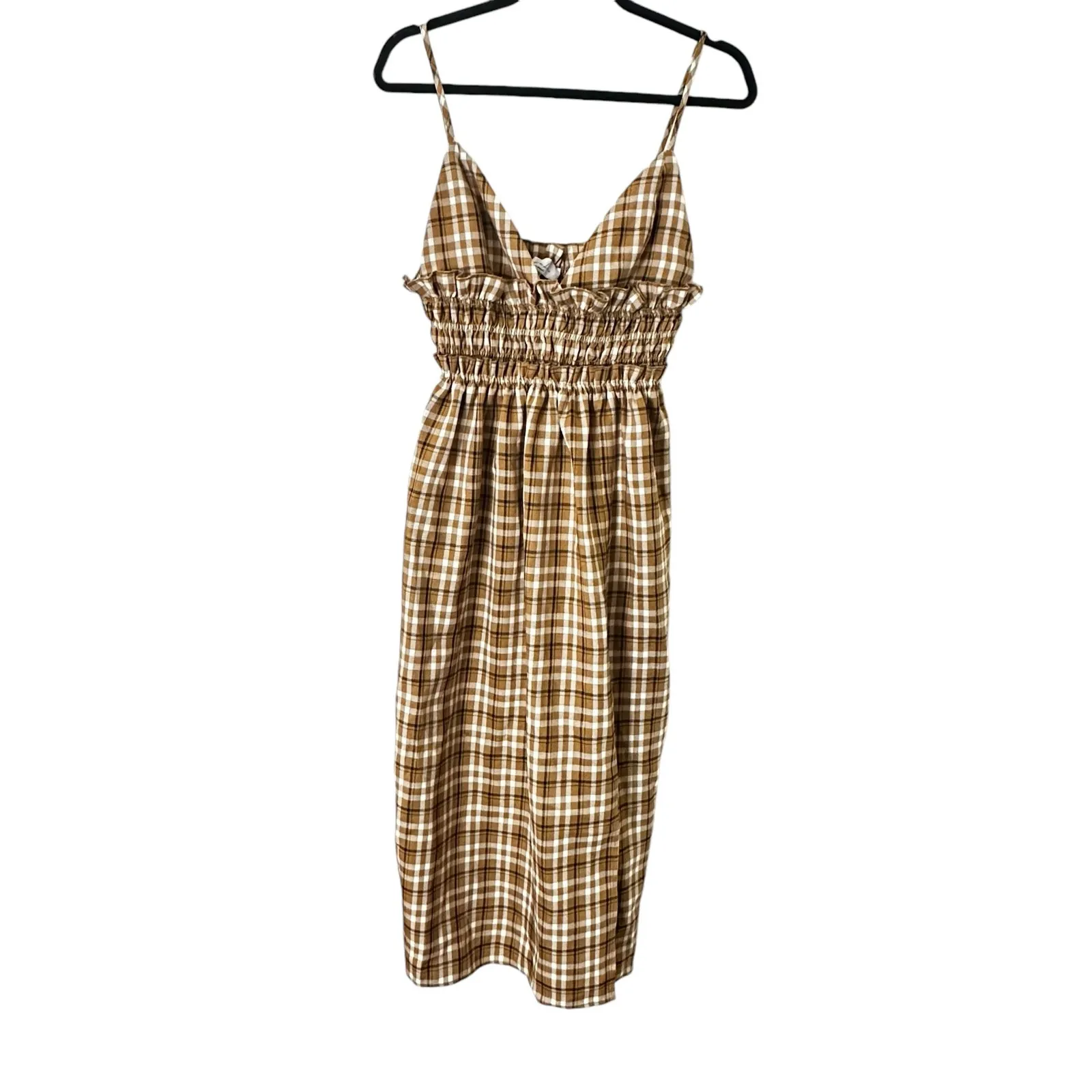 Revolve L'Academie Veira Midi Dress in Ochre Multi - Image 3