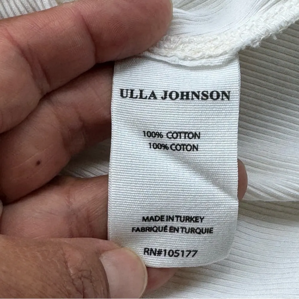 Ulla Johnson Ivory Tank Top with Tie Straps L - Image 10
