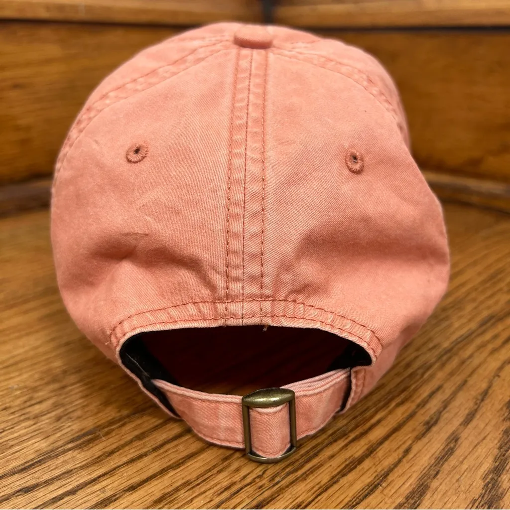 PALISADES Canvas Adjustable Baseball Cap Embroidered Front By Legend Hat Size OS Pink - Image 2