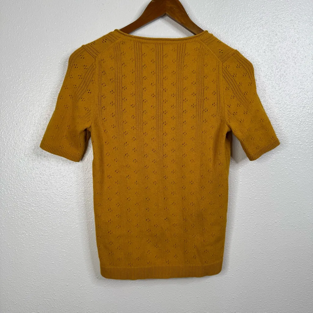Madewell Pointelle‎ Willford Sweater Tee Size Small - Image 2