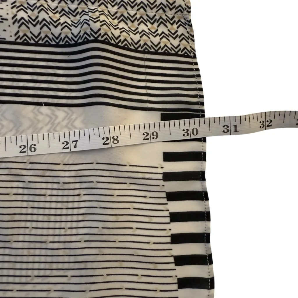 Rose And Olive Plus Button Up Top Womens 1X Neutral Patchwork Business Casual - Image 10