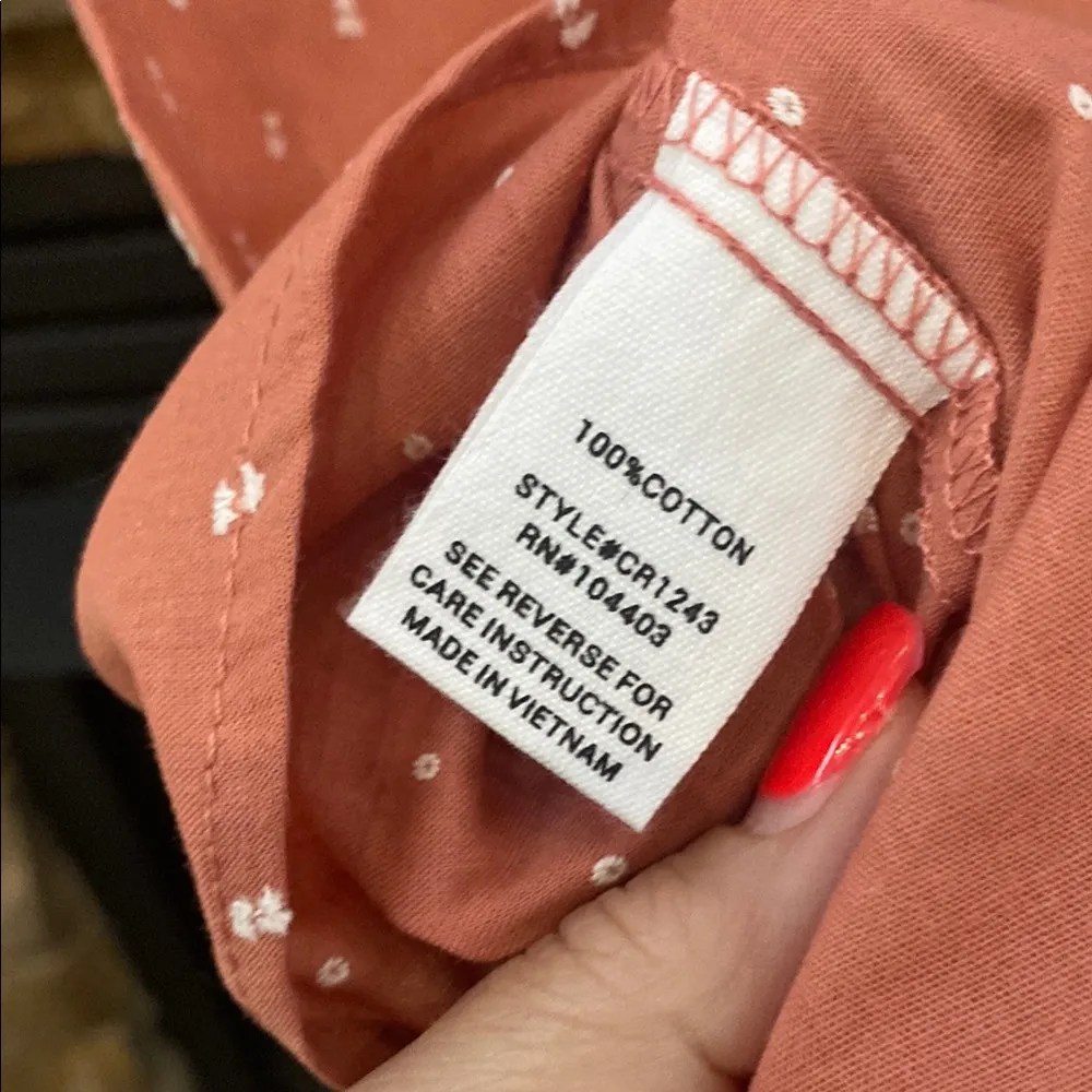 Coral embroidered Keyhole Sleeveless Blouse by mine for Anthropologie salmon - Image 4