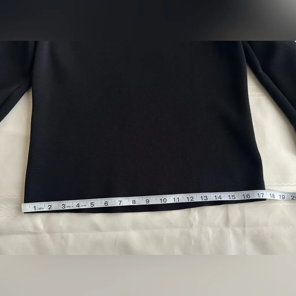 Ann Taylor Elegant Black Sweater with Flared Cuffs - Image 7