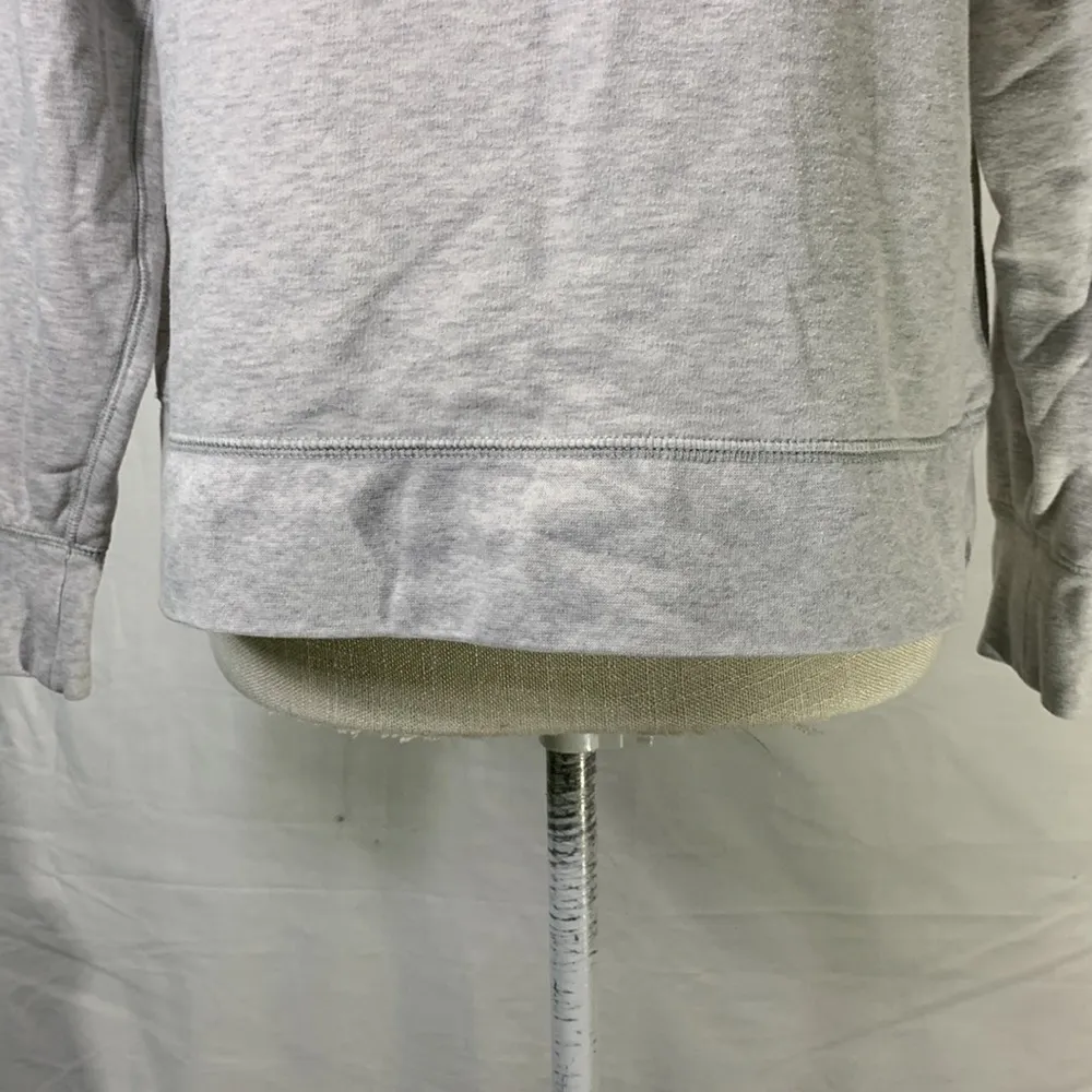 Eddie Bauer  Cropped Gray Sweatshirt Size Small - Image 3