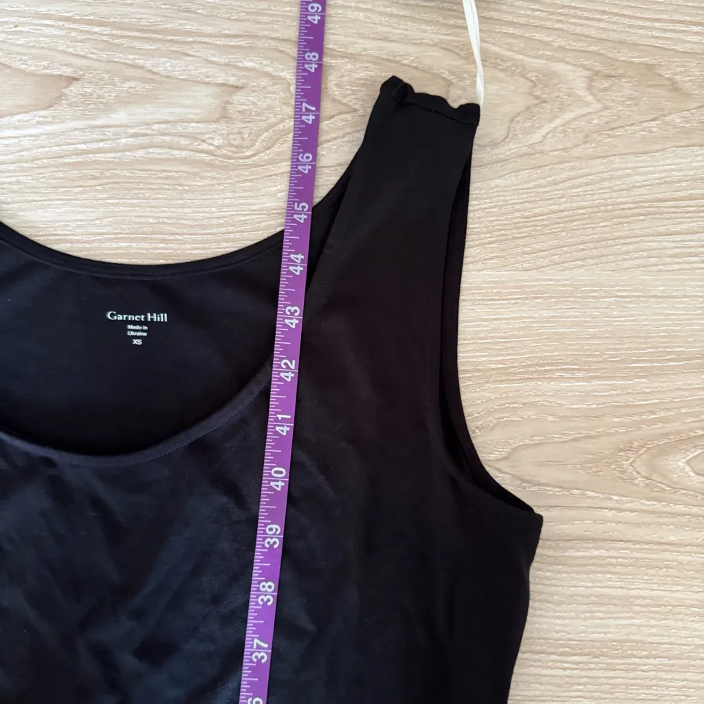 Garnet Hill XS NEW Midi Tank Dress Tencel‎ Minimal Classic - Image 9