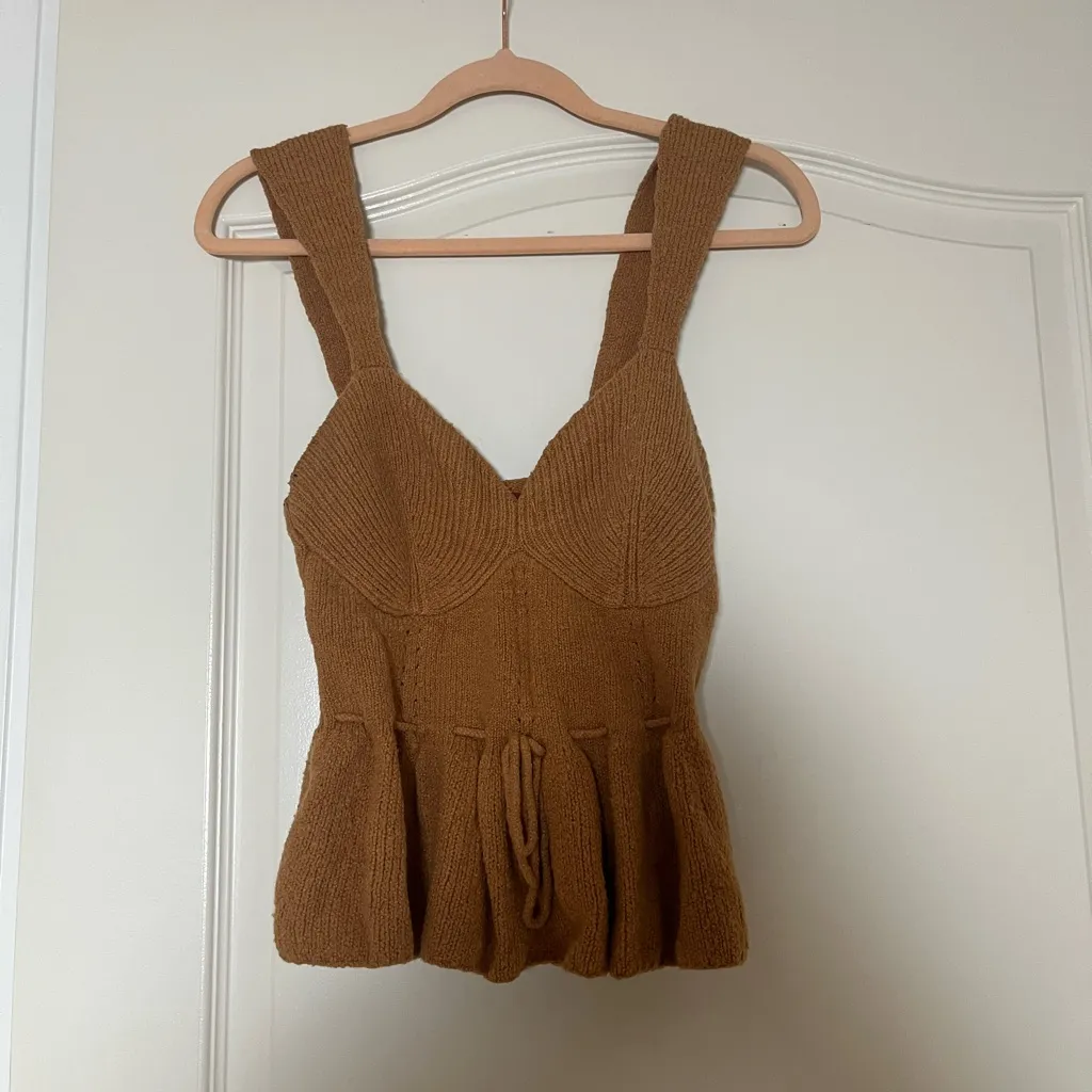 Staud Lounge Set‎ - Coco Top & Mitch Pants in Tan - Image 3