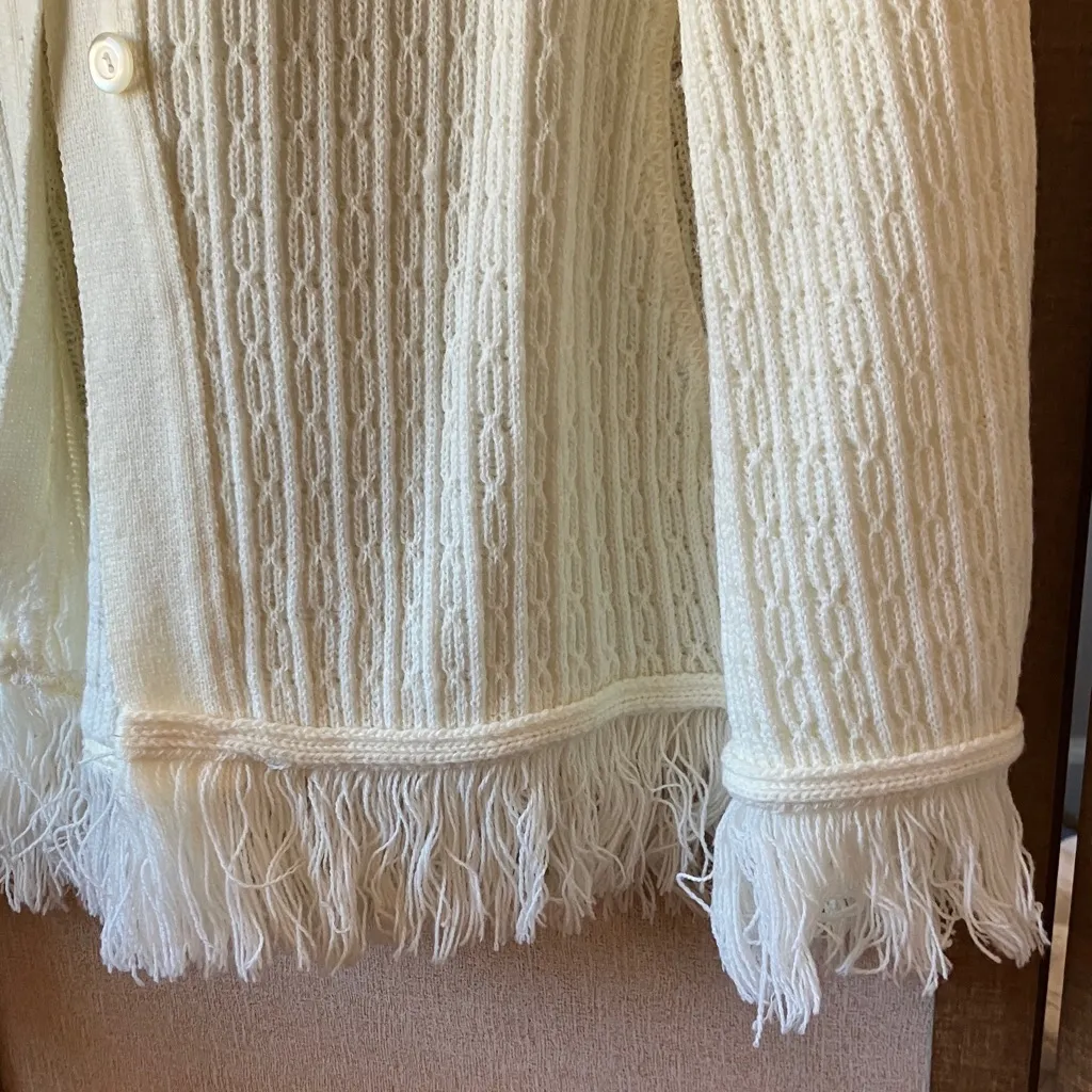 Vintage Acrylic Knit cape osfm Size undefined - Image 6