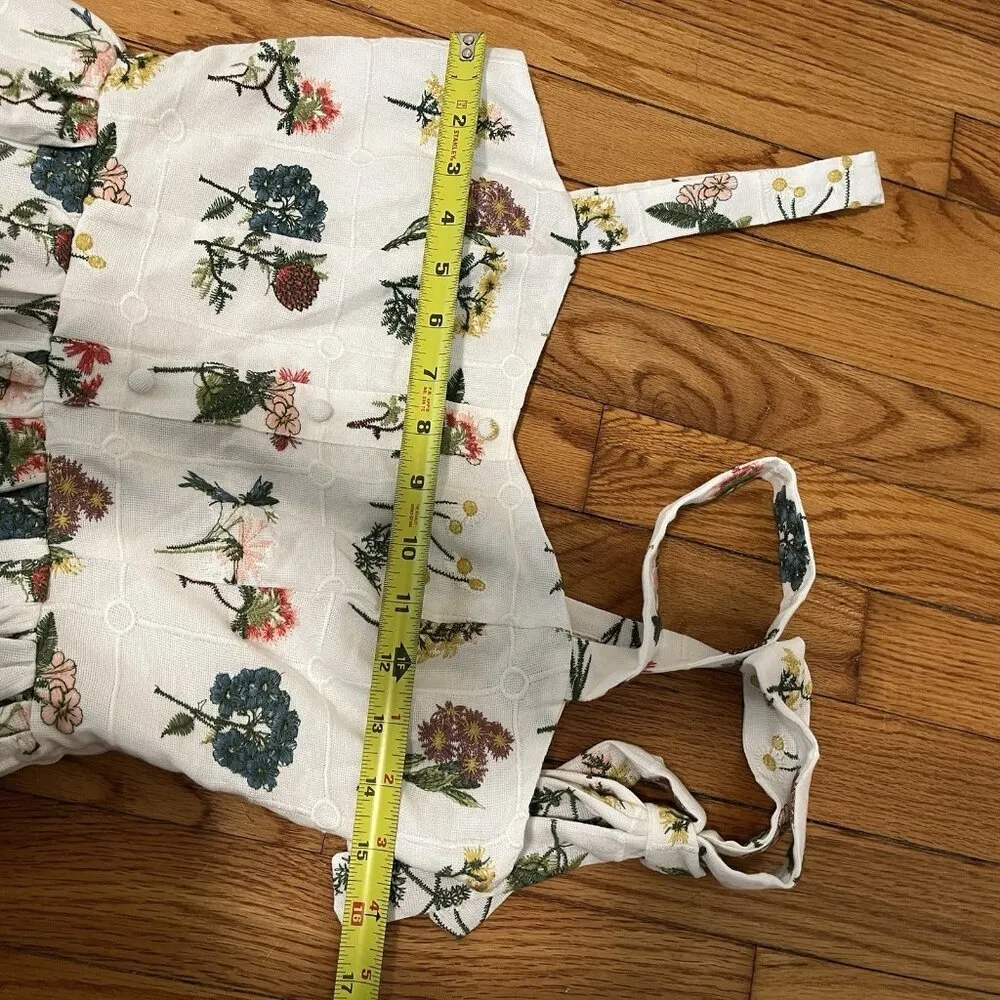 Ivy City Co. NWT‎ Robyn Midi Floral Embroidered Cream Dress in Wildflower Size 2 - Image 11