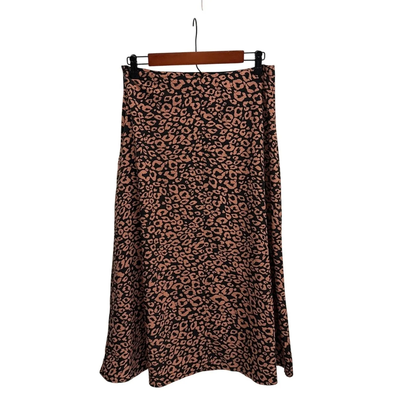 SHEIN Animal Print High Waist Leopard Midi Maxi Flowy Skirt Size Women's 6 - Image 3