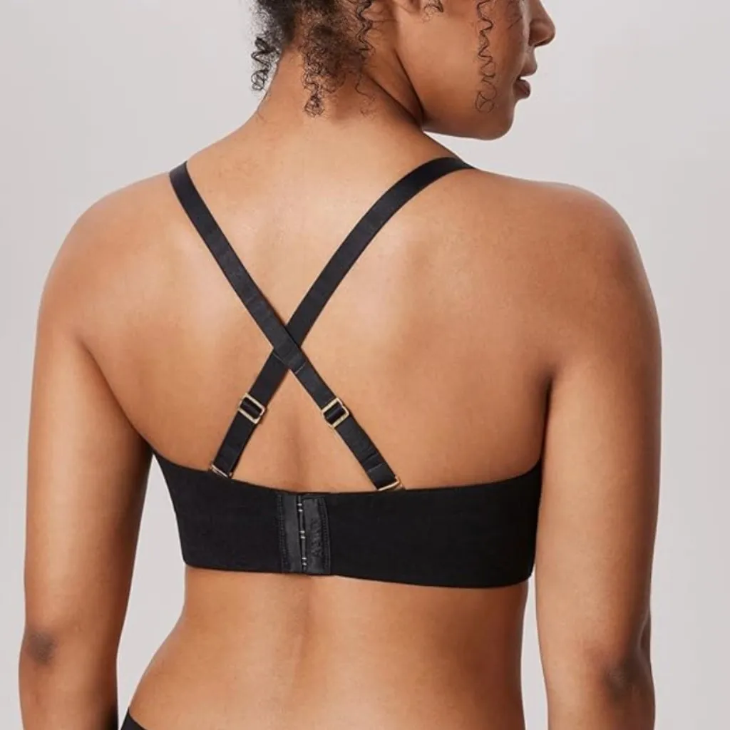 Aisilin Strapless Bra Black Lace 38D Size undefined - Image 3