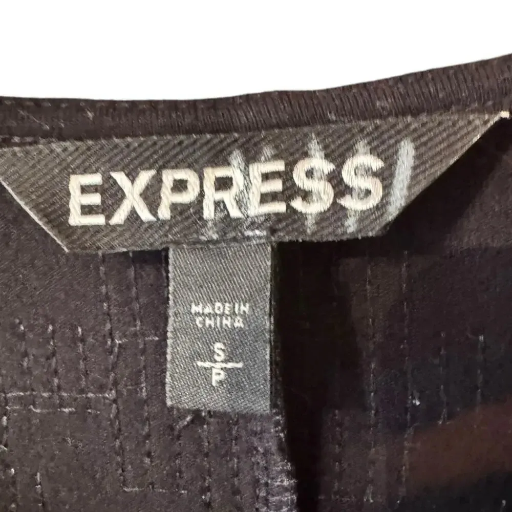 EXPRESS Sequined front/back Cotton blend bodycon dress SP - Image 3