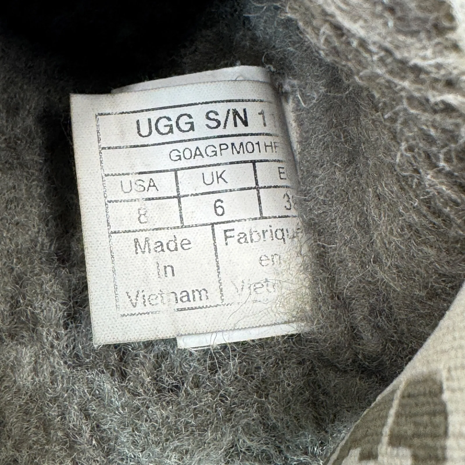 UGG Fluff Yeah Slide Cali Collage Olive Green Camo Slippers Platform Womens 8 - Image 3