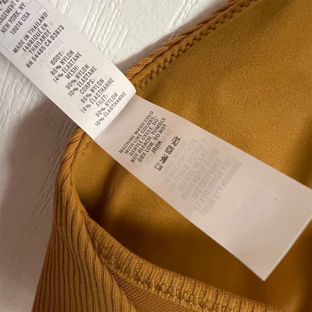 Aerie Women's Size XS Ribbed Sports Bra Medium Support‎ Yoga Gym NWT - Image 7