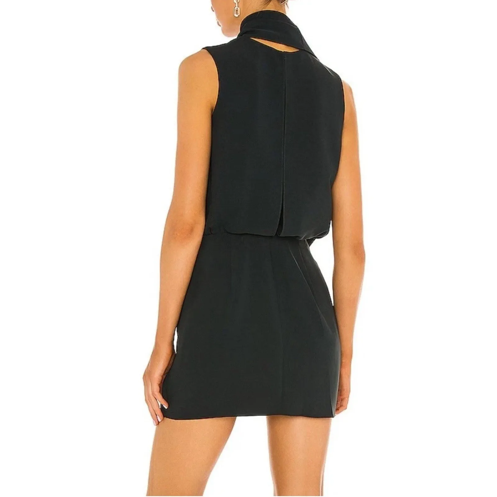 Amanda‎ Uprichard Philippe Mini Dress Eastern Green Size M Revolve Sleeveless - Image 4