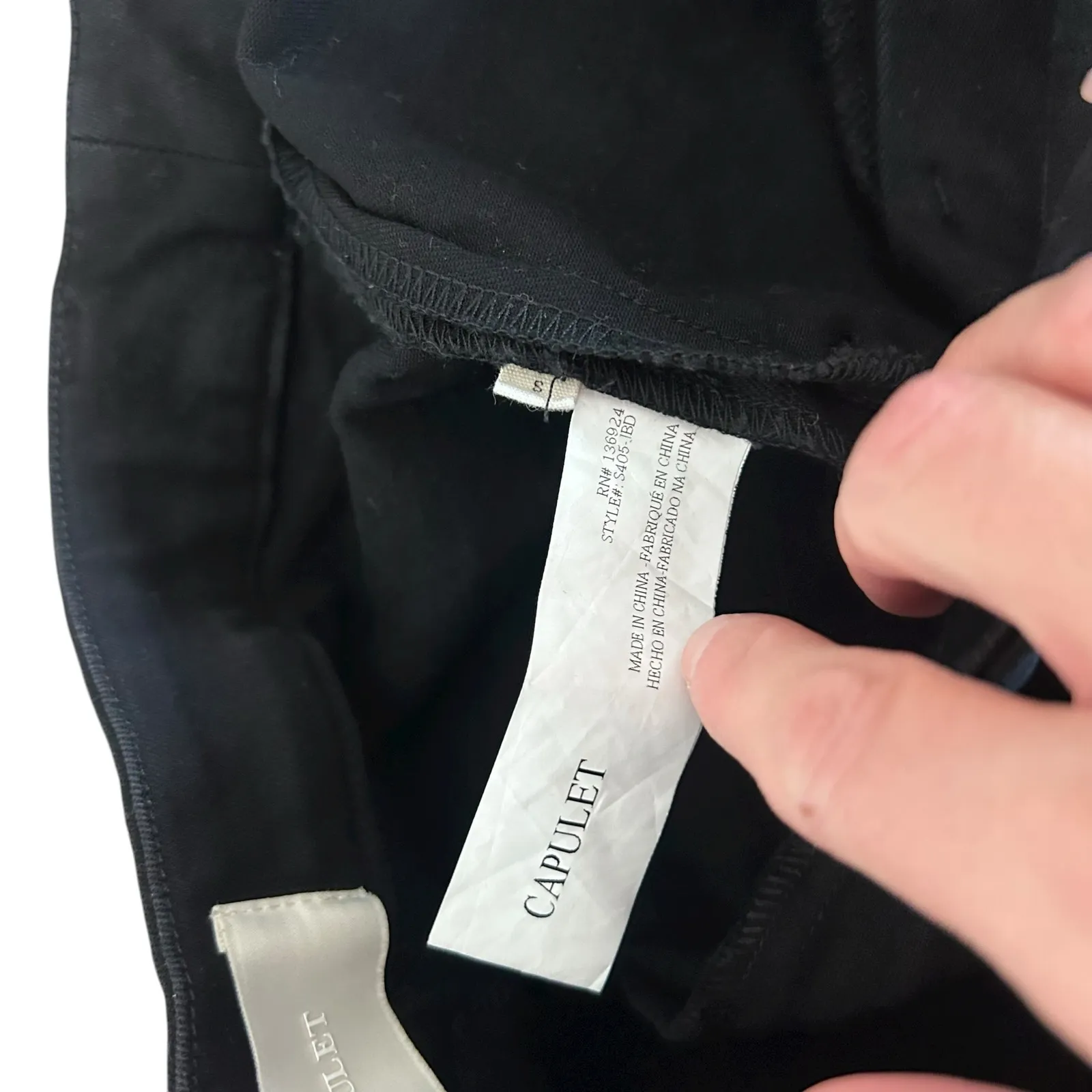 Capulet Black Lottie High Waisted Wide Leg Button Fly Jeans Sz S - Image 4