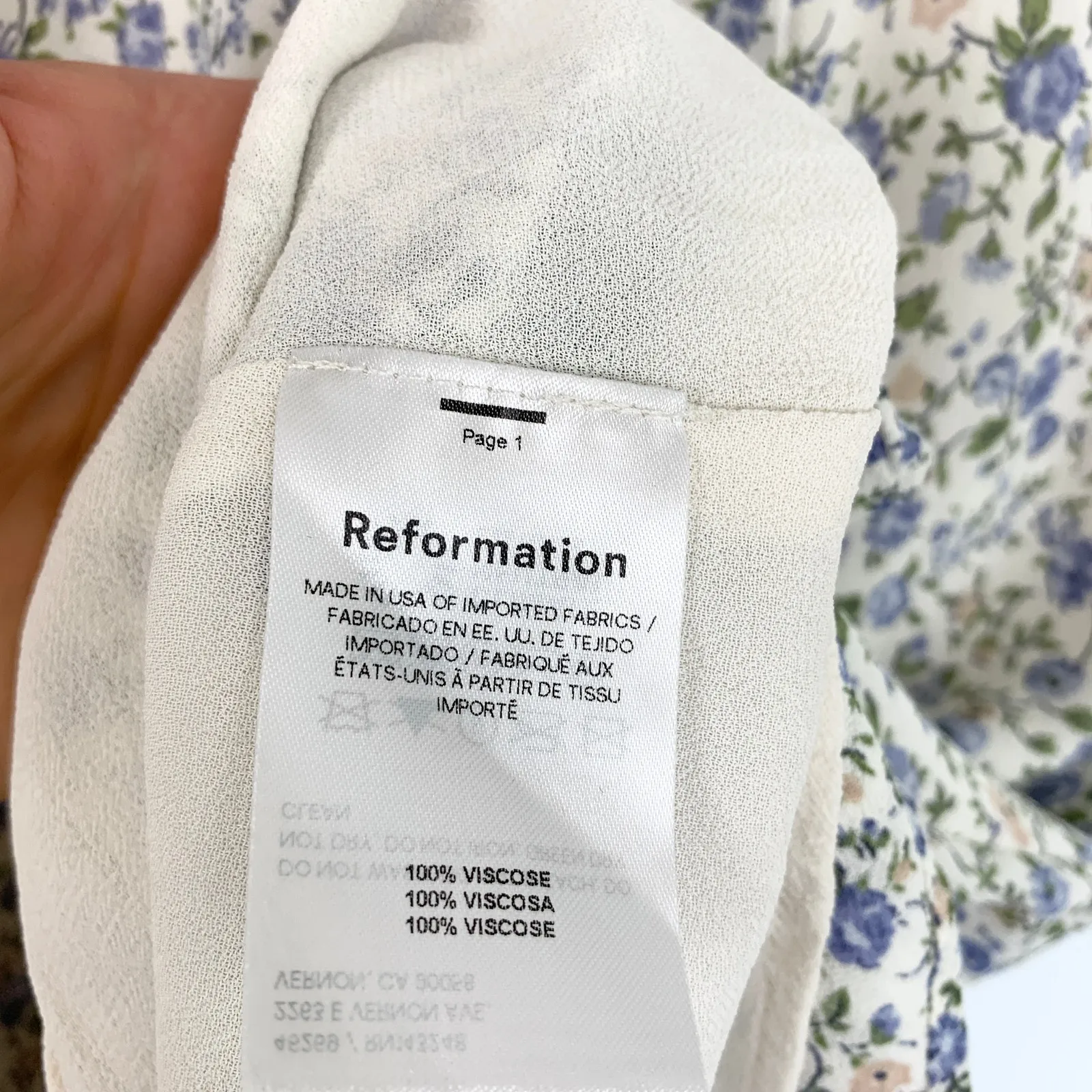 Reformation Idalia Ruffle Flutter Sleeve Cutout Open Back Floral Mini Dress 12 - Image 8