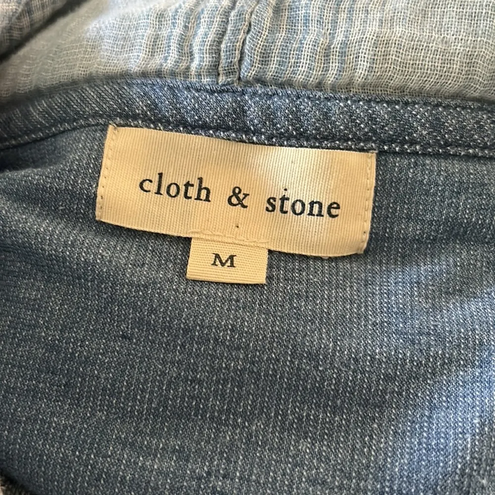 Cloth & Stone mixed media lightweight hoodie medium - Image 5