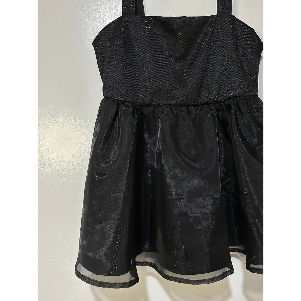 English Factory Dressy Black Tank Top Sz Small NWT Sparkle Ruffled Tulle Bottom - Image 6