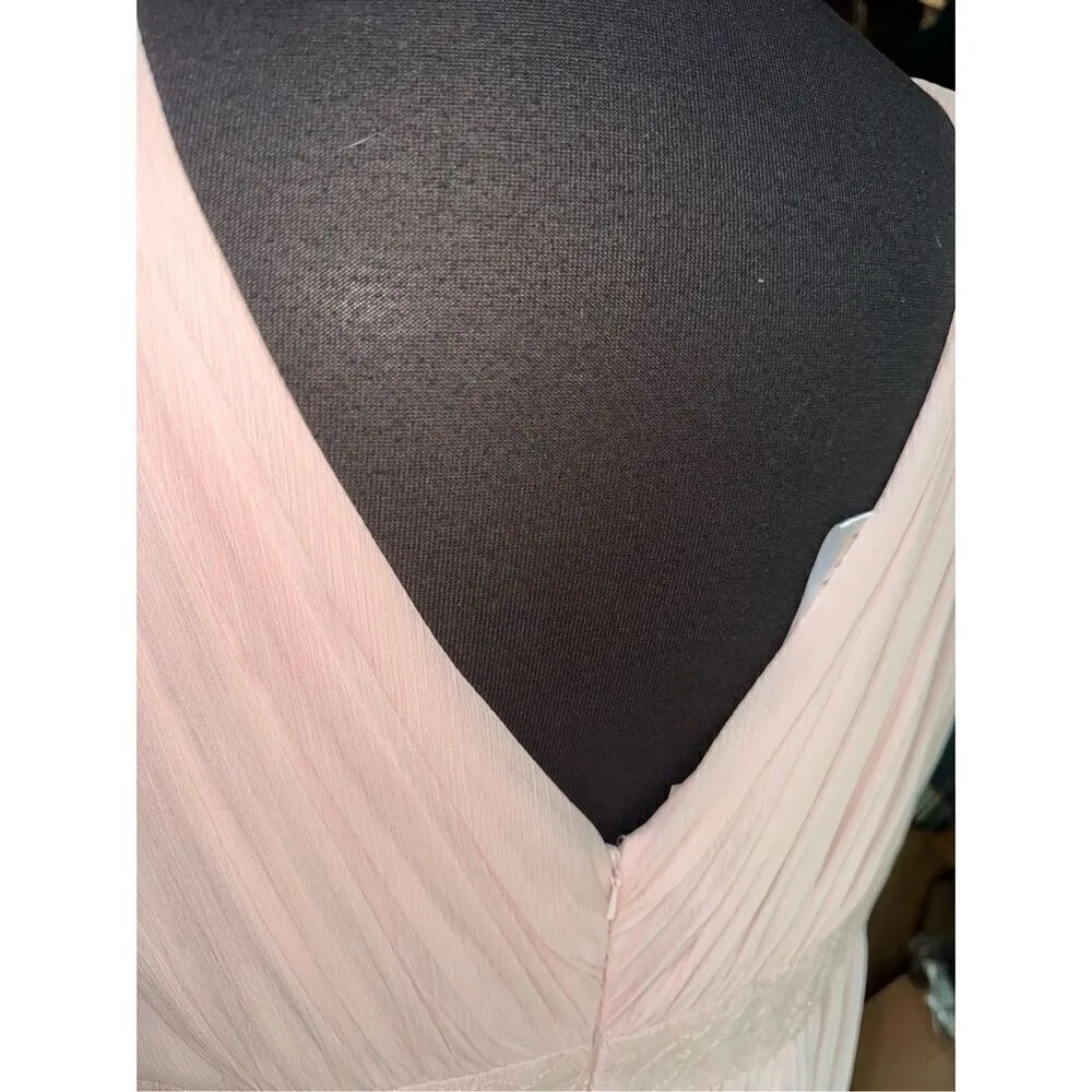 David’s Bridal Soft Pink Maxi Dress - Image 6