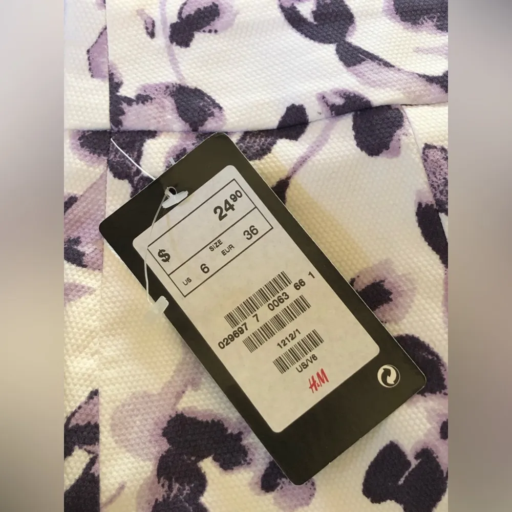 H & M Purple Lavender & White MIDI Skirt💕🌸💕 - Image 3