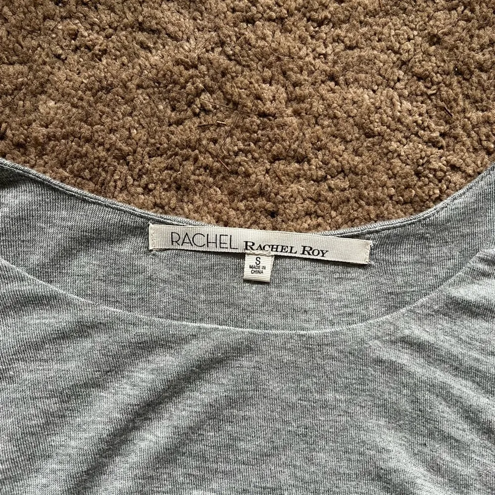 RACHEL Rachel Roy Grey Jersey Knit Side Ruched Body-con Dress - Image 2