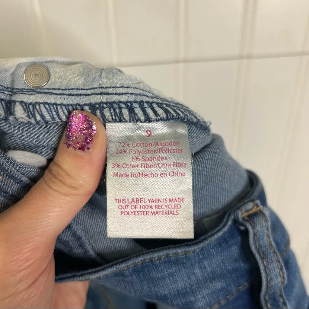 No Boundaries Distressed Denim Shorts Size 9 - Image 5