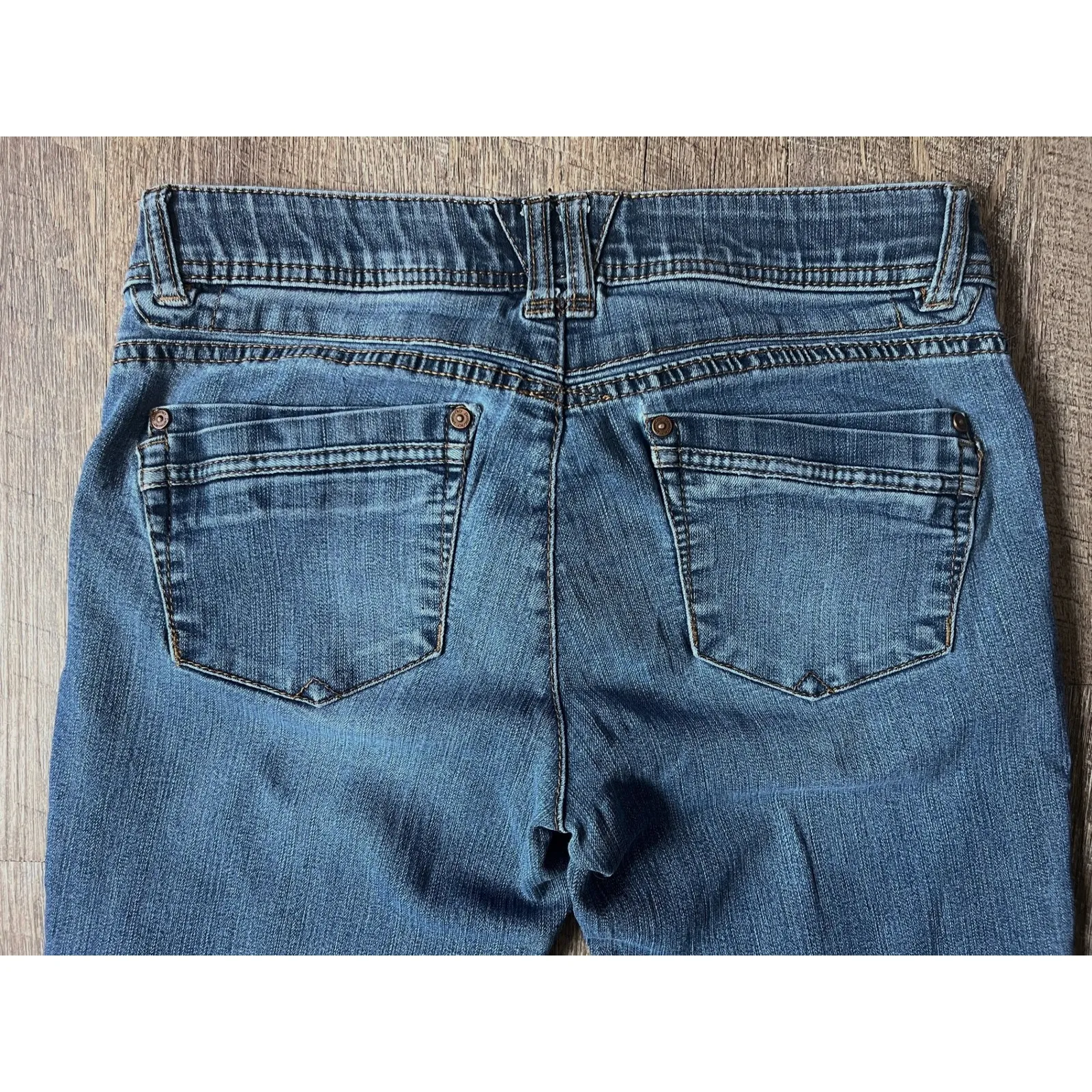 Democracy Ab Solution Skinny Jeans Size 6 Tummy Control Mid Rise Blue Denim - Image 7