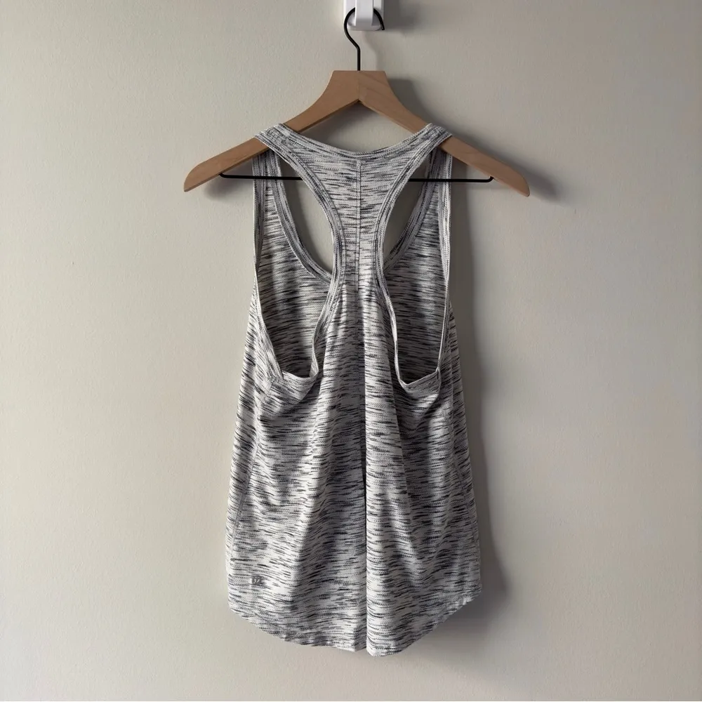 Lululemon Tie It Up Singlet in Tiger Space Dye Black White Tie-Back Tank Top - Image 4