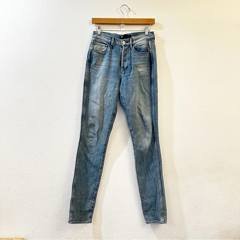3x1 Women's Shelter Slim Pillars High Rise Cotton Blend Skinny Denim Jeans Sz 25 - Image 3