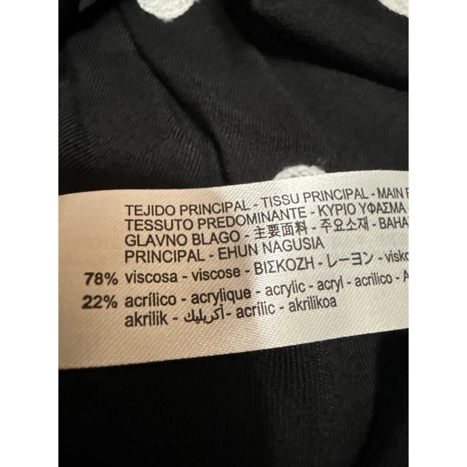 Zara Black Embroidered Polka Dot V-Neck Long Sleeve Mini A-Line Dress Size XS - Image 4