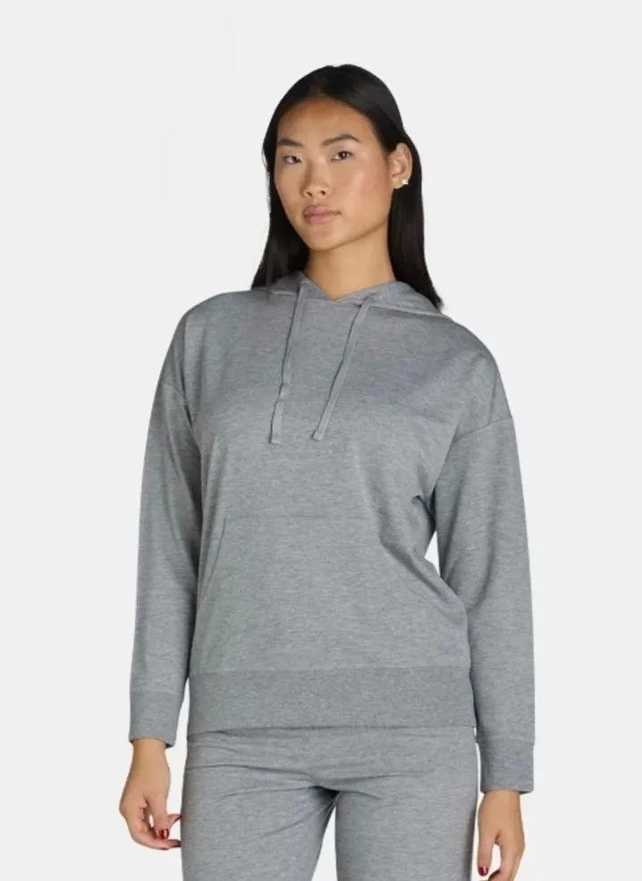 ATHLETIC WORKS Womens Hoodie Size Medium 8-10 Gray Lightweight Terry Lining New - Image 5