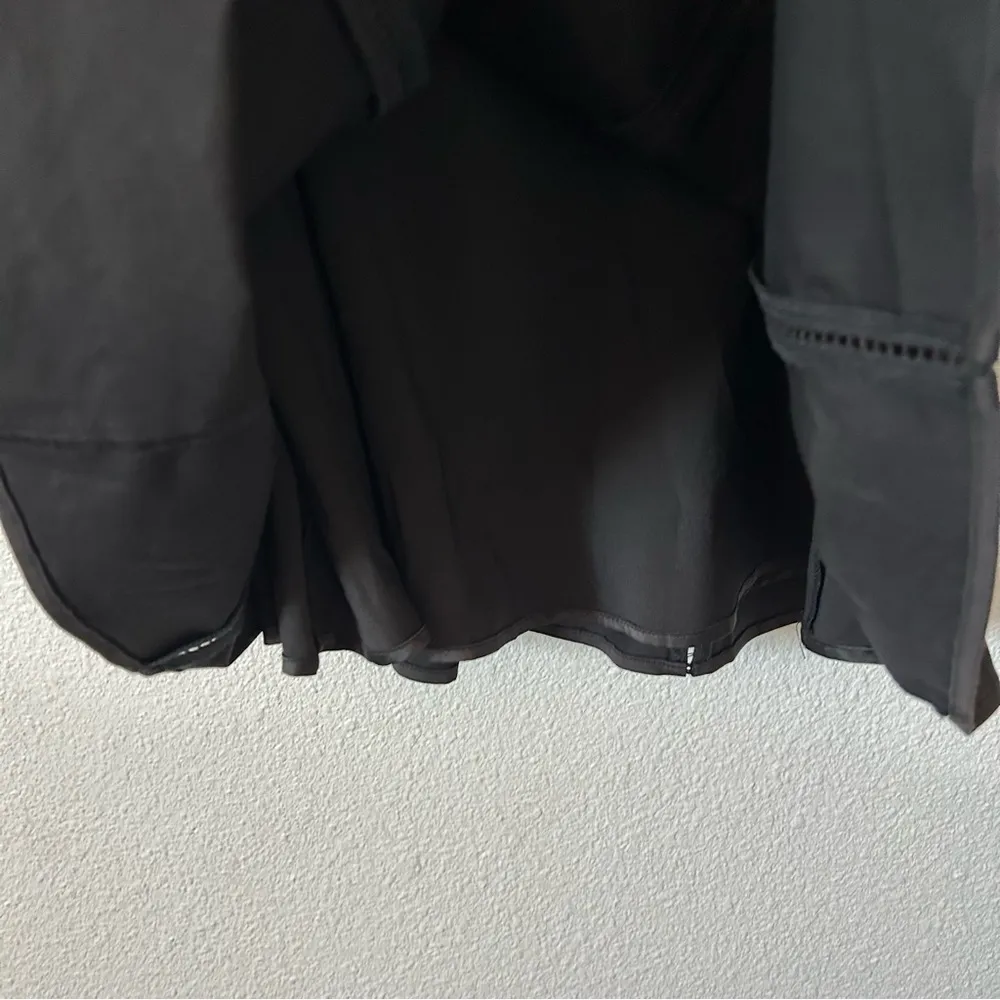 Parker Juliet Ladder Stitch Sleeveless Fit & Flare Dress Black Sz XS - Image 11