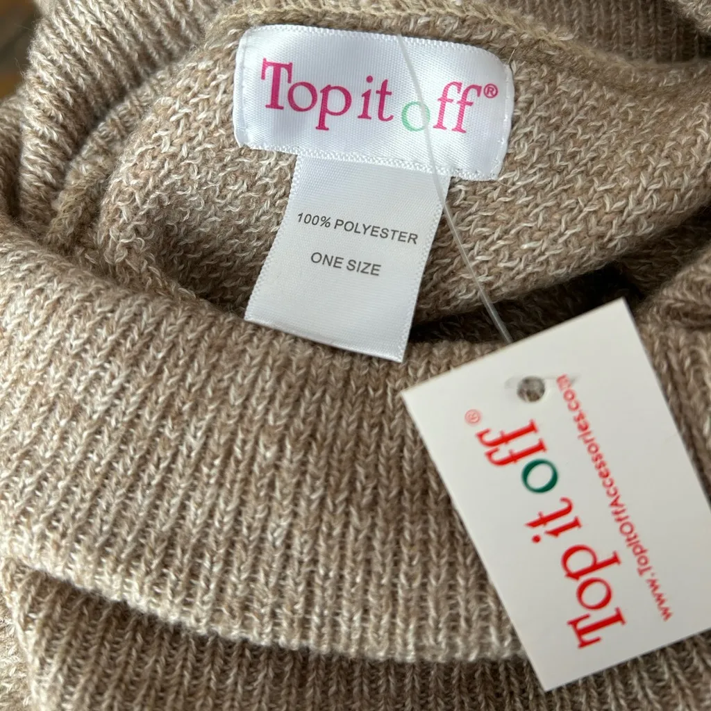 NWT Top it Off Elegant Women's pull over one Size Tan Size undefined - Image 8