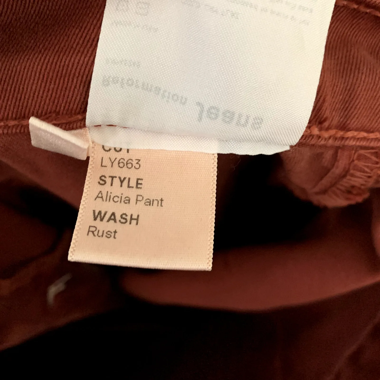 Reformation Alicia Crop Pant Rust Womens Size 29 - Image 14