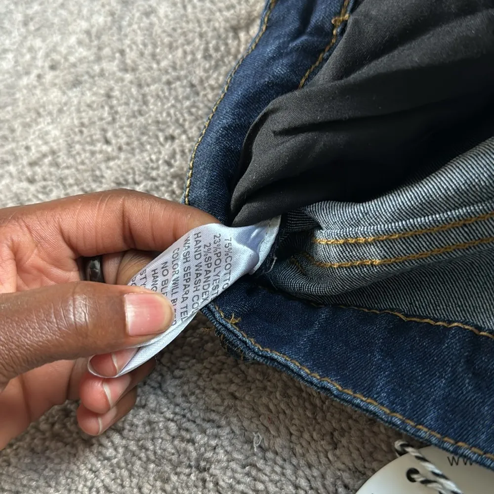 Umgee  Flare Distressed Hem Jeans SIZE 1 - Image 4