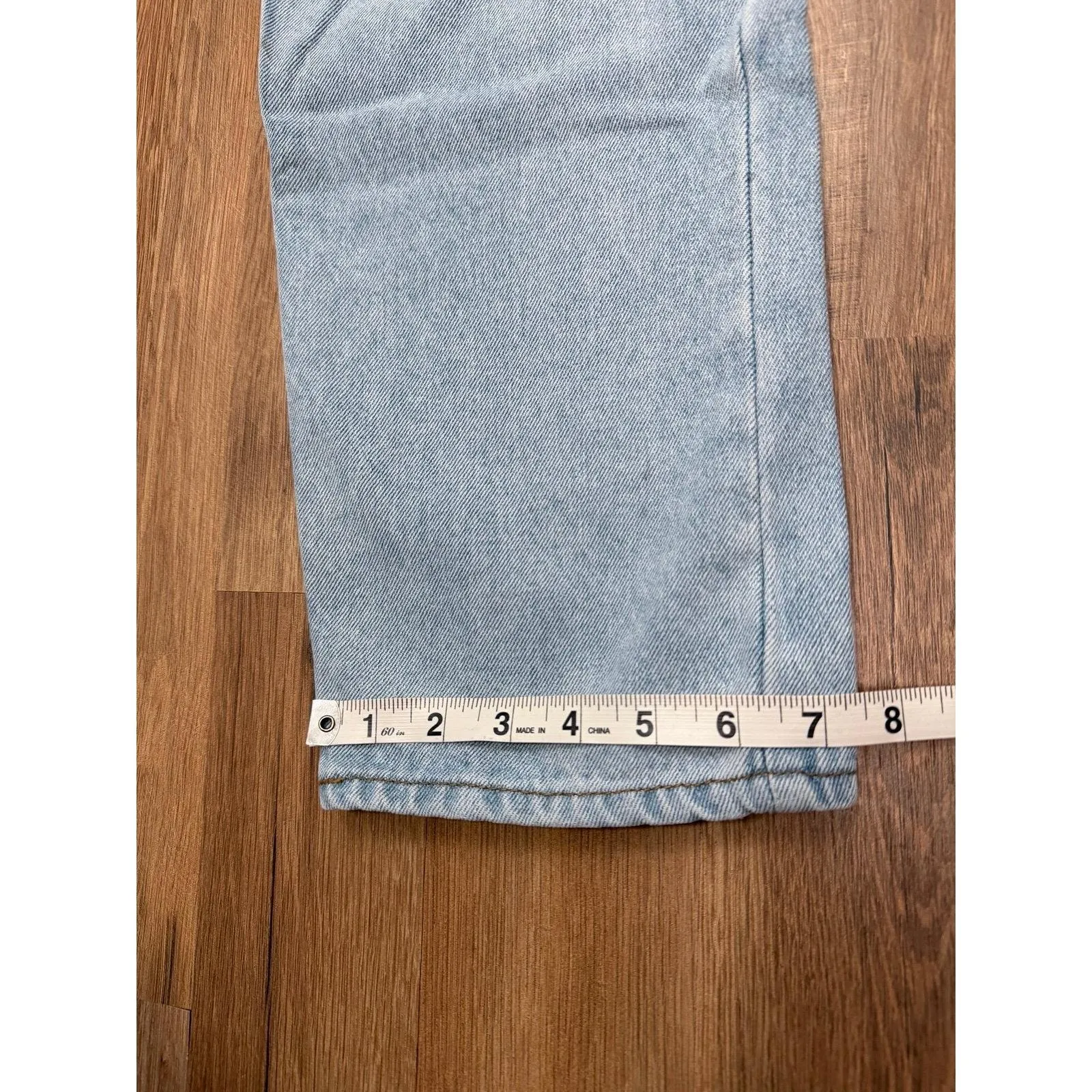 Vintage‎ Bugle Boy Jeans 705 34x30 Light Wash 90s Straight Leg Denim - Image 12