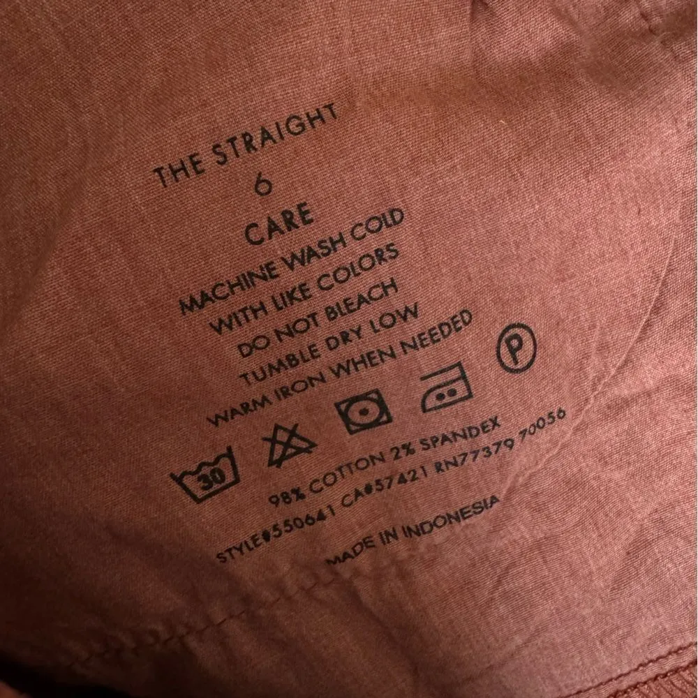 Ann Taylor Quarter Pocket High Waist Straight Jeans In Cinnamon Clove Size 4 - Image 9