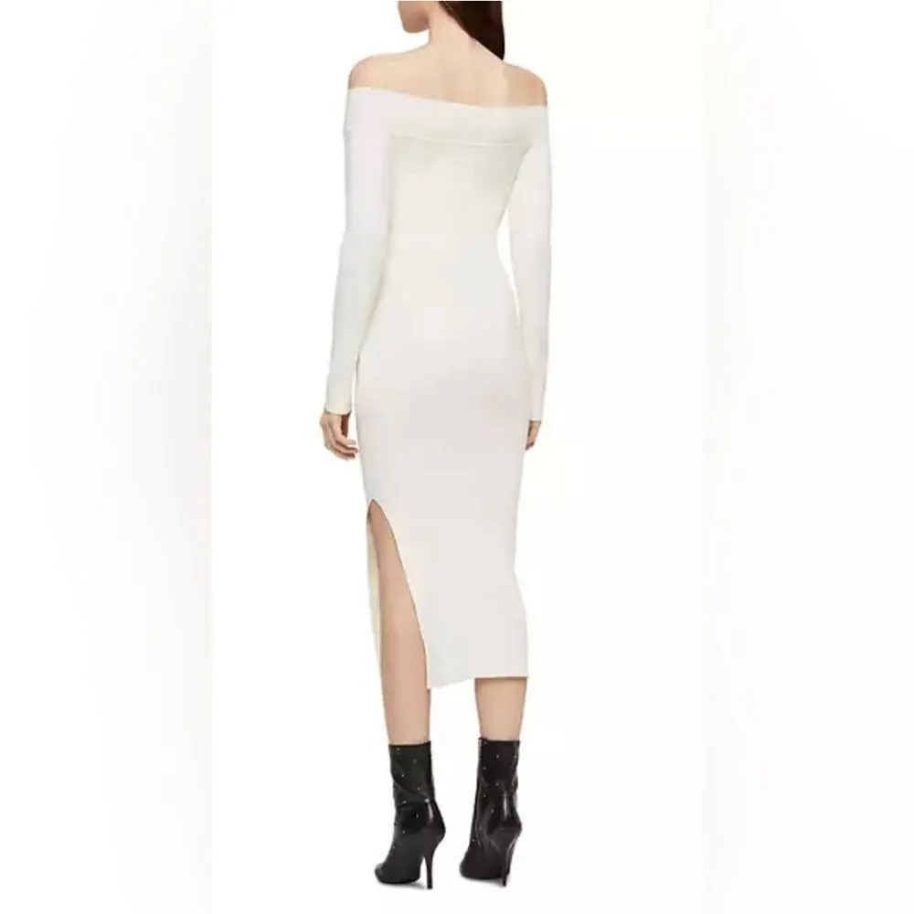 NEW ALLSAINTS Alyssa Side-Slit Knit Dress - Image 4