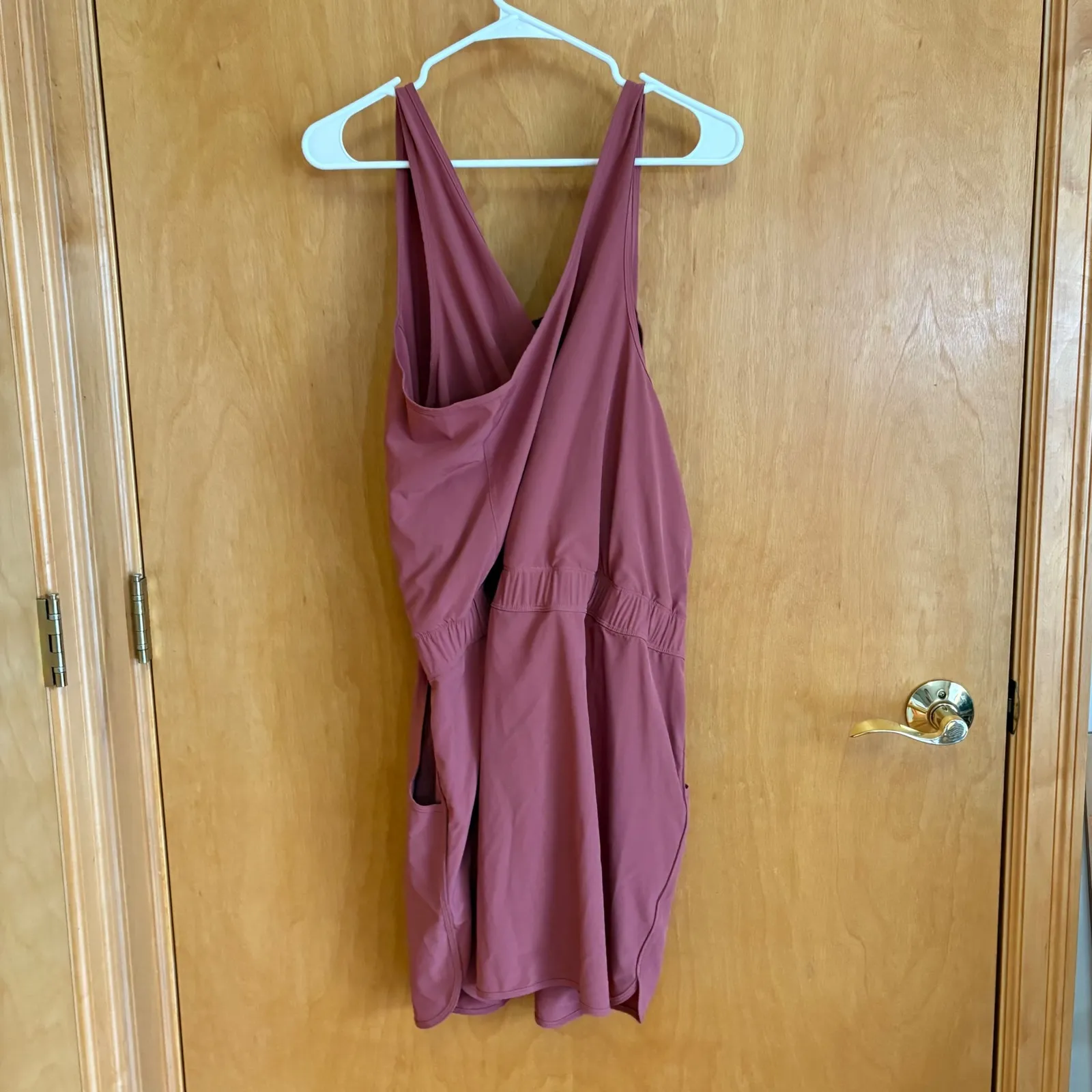 Patagonia Women's Size L Pink Sleeveless Drawstring‎ Waist Pocketed Dress - Image 2