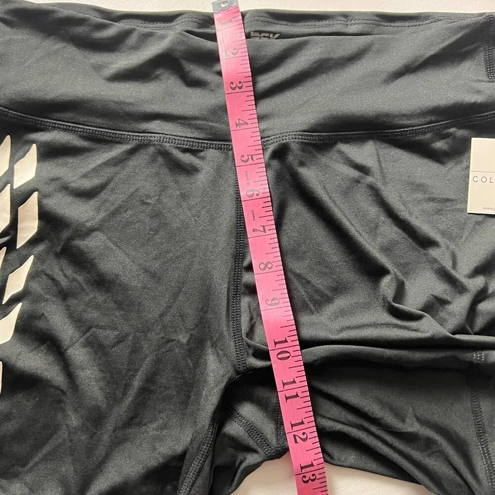 PS Collective Black Shorts with White Checkered Design on the Side Sz L NWT Size L - Image 8