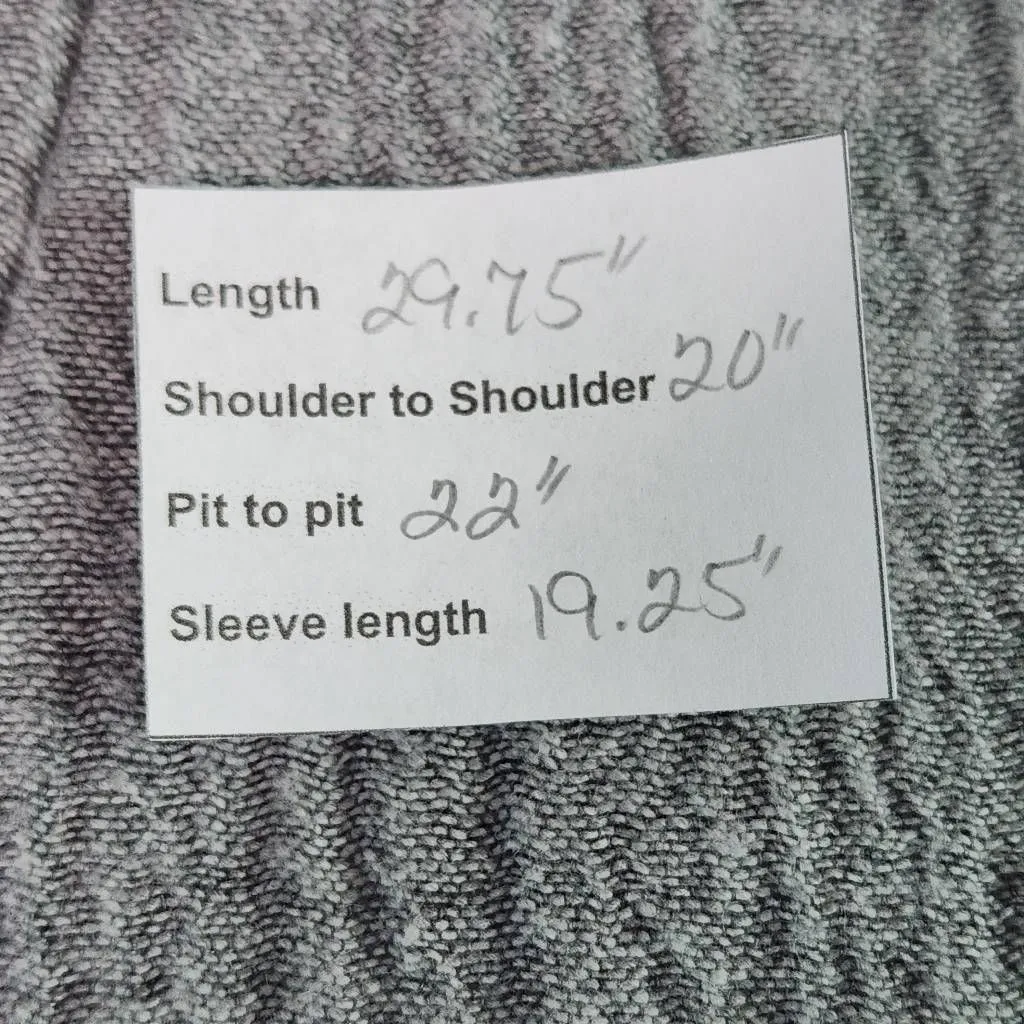 Zara Gray Textured Oversized Coat Size XS Single-Button Zara Gray Coat - Image 8