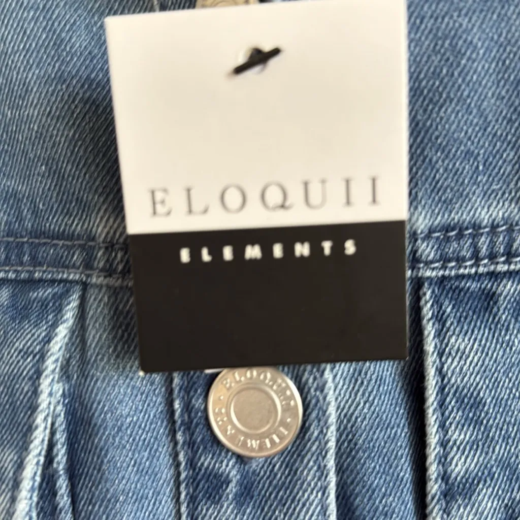 ELOQUII DENIM Boiler short suit. - Image 7