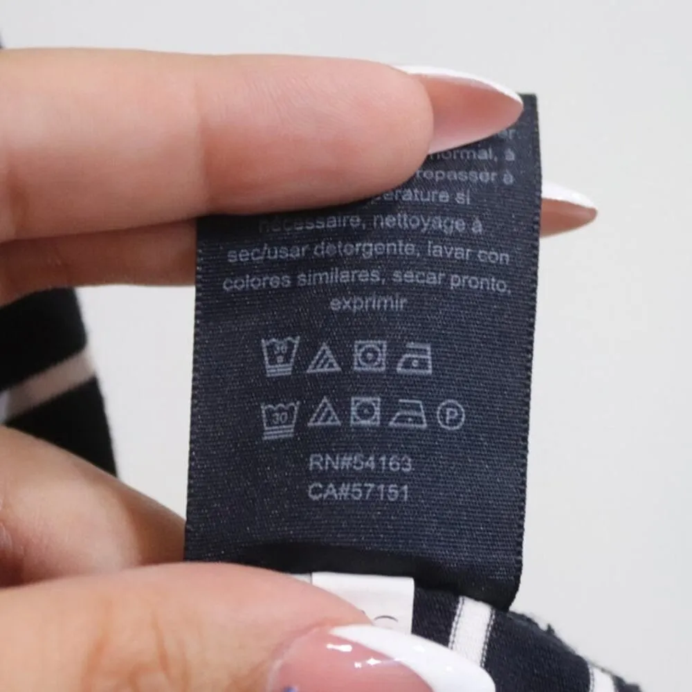 Tommy Hilfiger Blue Striped Romper Sz M - Image 7