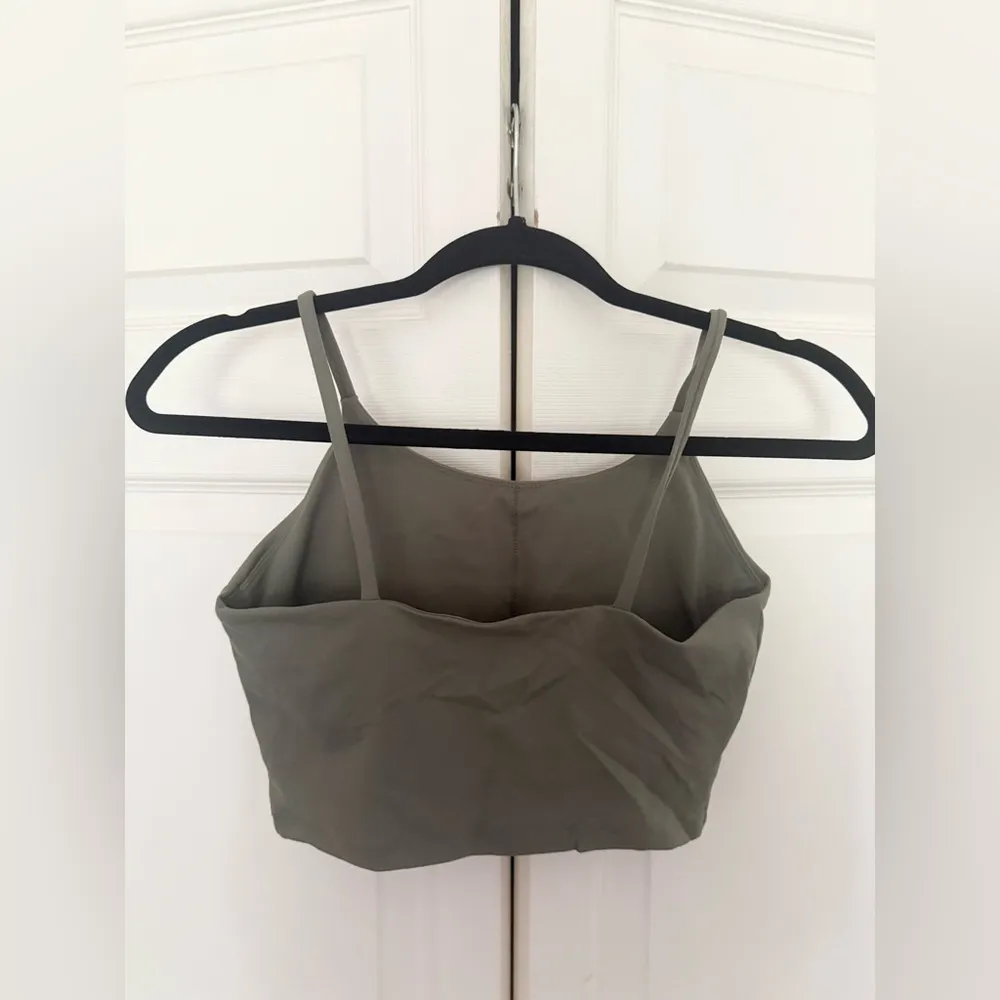 Amazon Lemedy Women Naked Feeling Olive Green Leggings & Sports Bra Tank Set M - Image 7