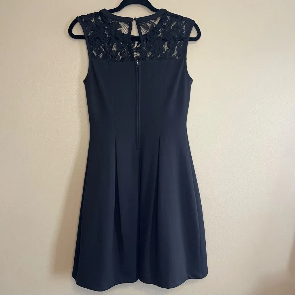 Kut from the Kloth Black Lace Detail Midi Dress Size 2 - Image 4