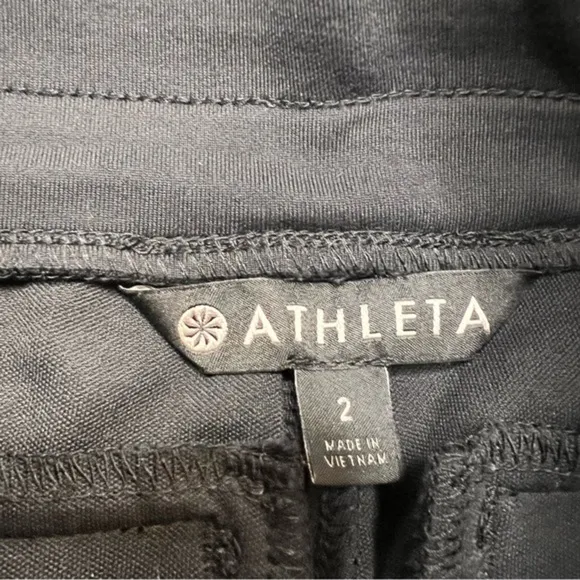 ATHLETA Black Headlands Hybrid Hiking Lifestyle Travel Pant Size 2‎ - Image 6