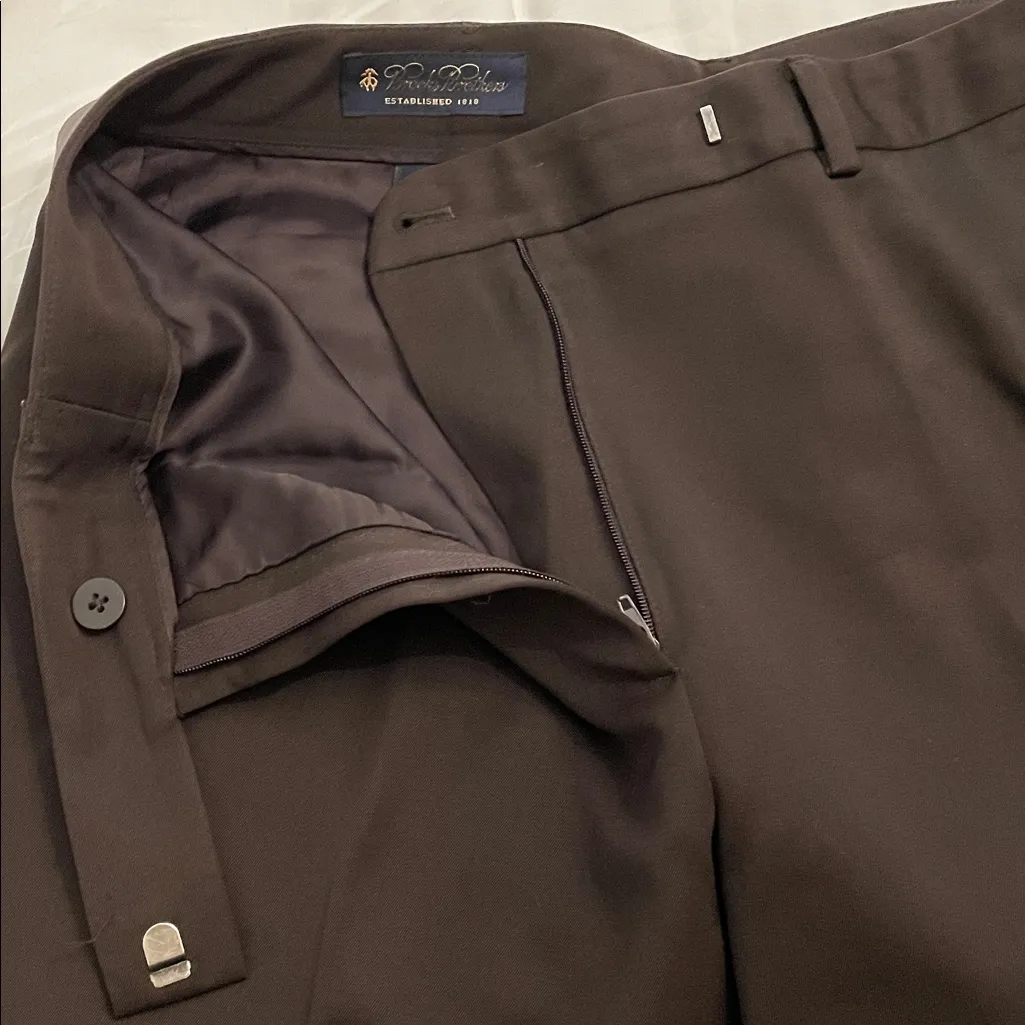 Brooks Brothers Black Wool Trousers Pants Womens Size 10 Career Classic - Image 10