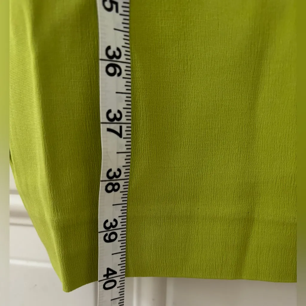 NWT Universal Standard Vibrant Green Chartruse Midi Raven Fitted Dress 4XS (XS) - Image 5